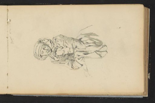 Woman in seventeenth-century dress with a headscarf