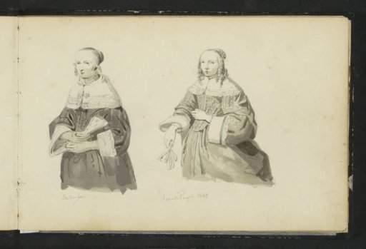 Two female portraits