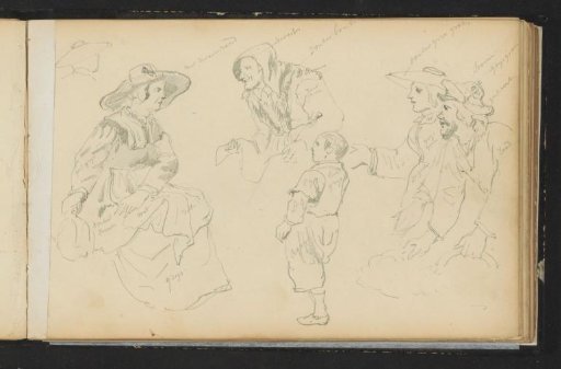 Figures in various poses