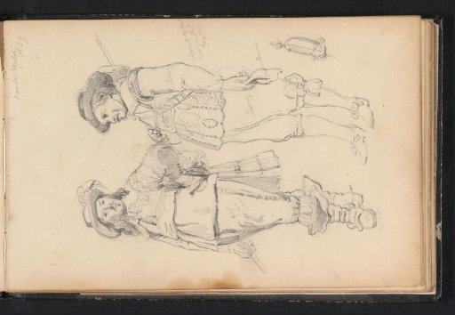Two shooters in seventeenth-century clothing