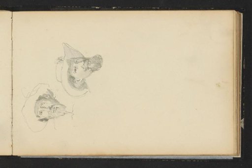 Two men's heads with hats