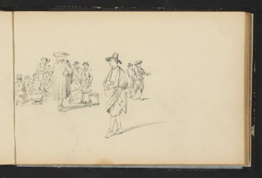Figures in seventeenth-century clothing