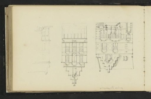 Three facades on the Herengracht in Amsterdam, at the height of the Blauwburgwal