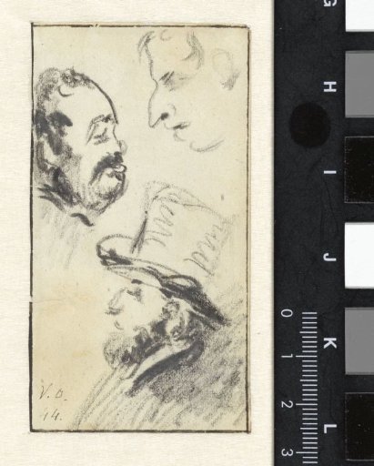 Three men's heads