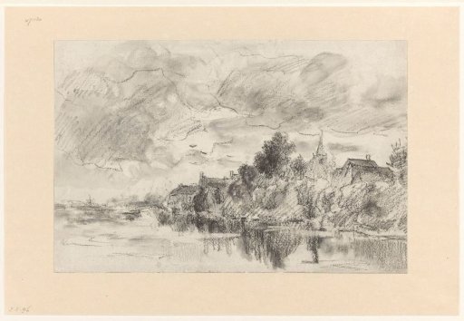 Village on a river