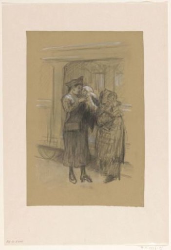 Farewell at a station