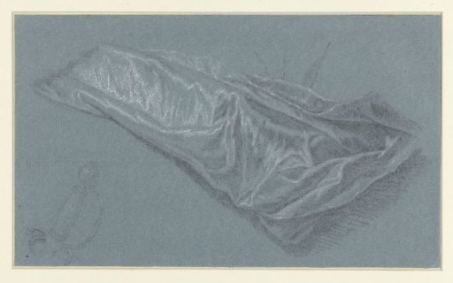 Draped Fabric with the Handle of a Sword at the Bottom