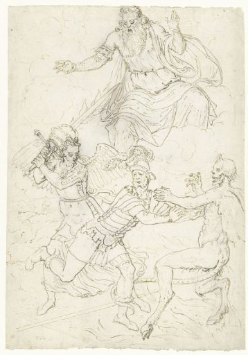 Soldier between St. Michael and the Devil