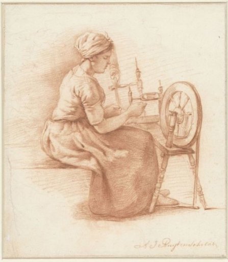 Spinning woman