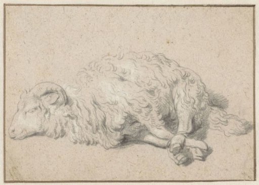 Recumbent Ram, its Legs Bound