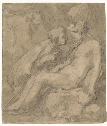 Vertumnus and Pomona (?)