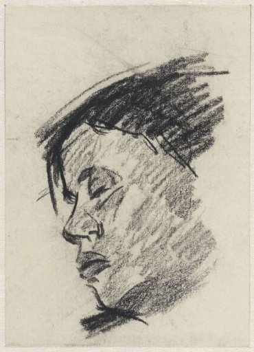 Head of a sleeping woman