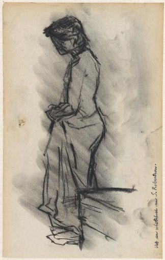 Sketch of a standing woman