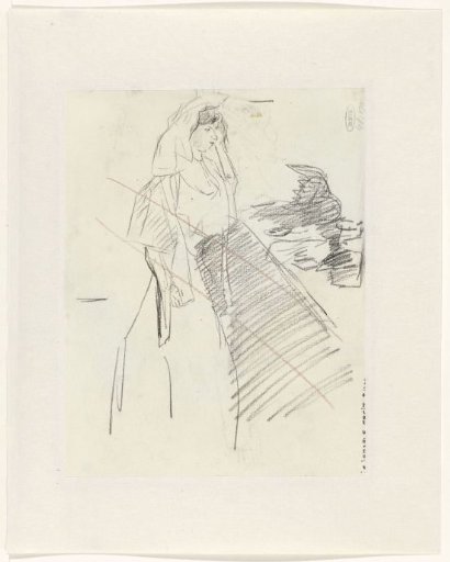 Standing Woman, to the Right (Crossed Out)