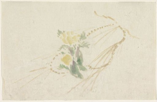 Branch with yellow flowers