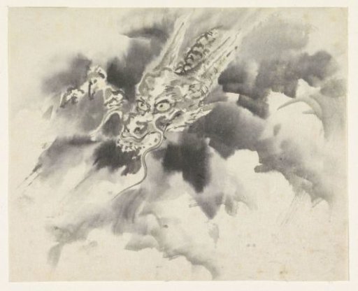 Dragon and clouds