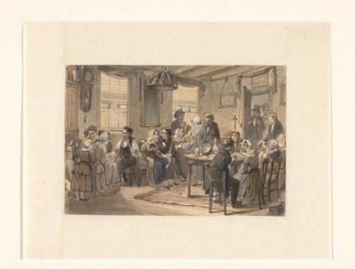 Wedding celebration in a Frisian bourgeois family