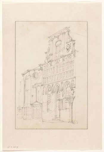 Facade of the Town Hall in Woerden