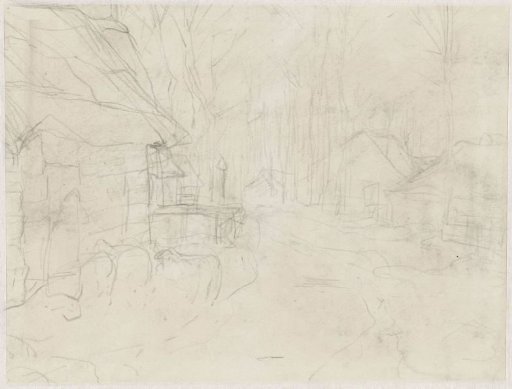 Sketch of a village street
