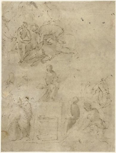 Sacrifice and Madonna on a Throne