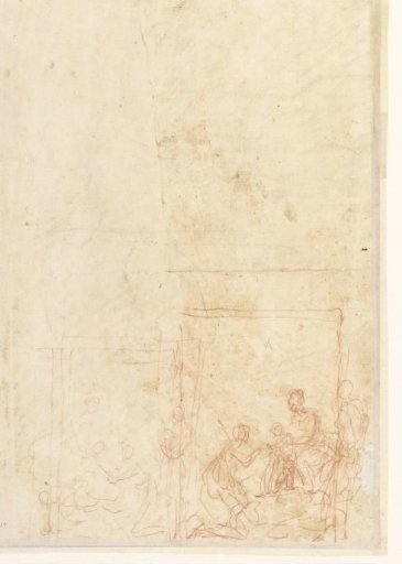Two Small Sketches of the Mystic Marriage of Saint Catherine