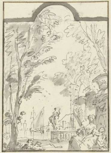 Design for a wall painting