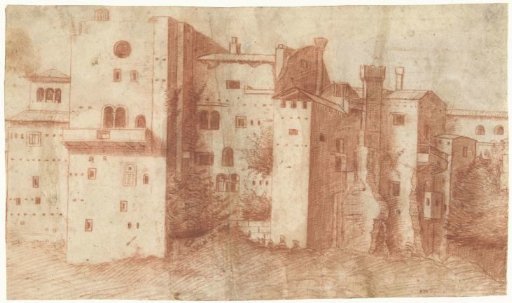 Group of houses in a city