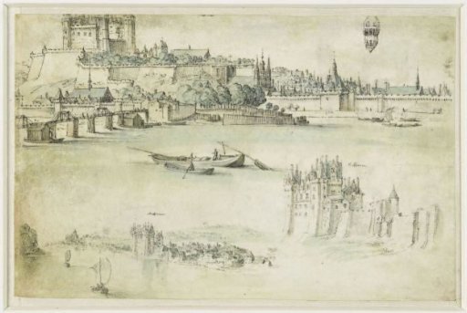 Loire Landscape with the Castles of Saumur and Montsoreau