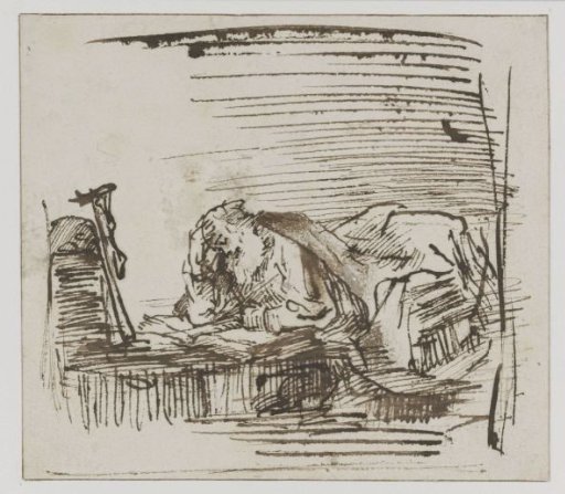 St Jerome Reading in his Study