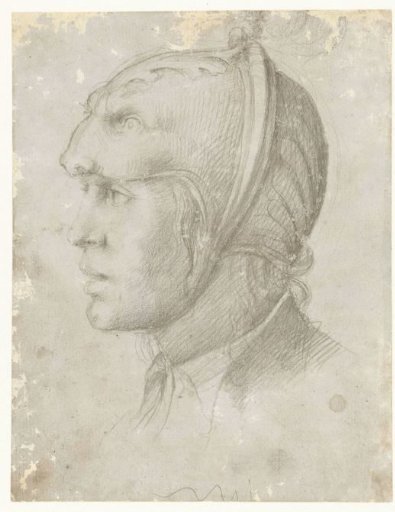 Head of a Man with a Helmet