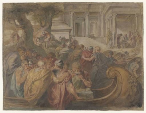 Arrival of Odysseus and his companions with Circe