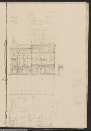 Designs for the façade of a building