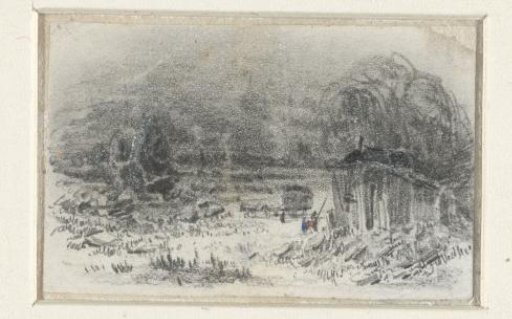 Landscape with a hay wagon
