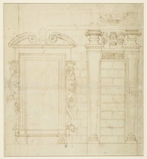 Design for wall and window division of the Palazzo dei Collegio dei Giureconsulti