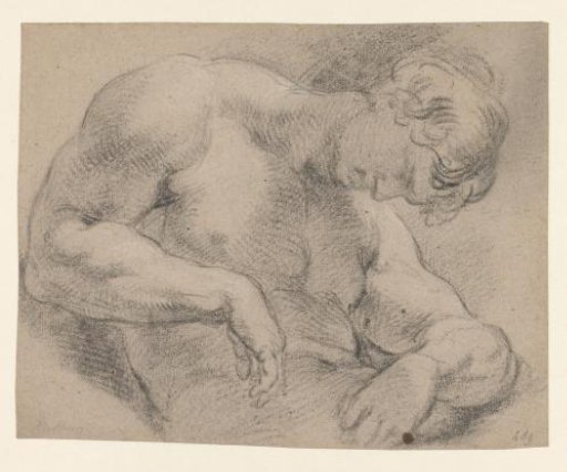 Nude Figure with Head Bent
