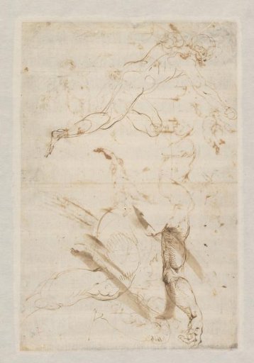 Study for a Sitting Nude Figure and Adam