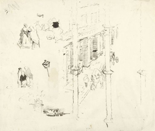 View in a Street with Groups of Women