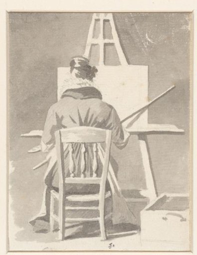 Female Painter at Her Easel