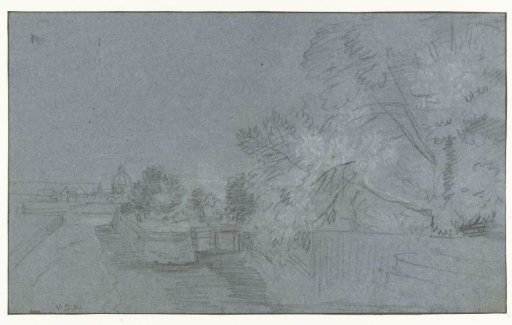 Landscape with a walled garden