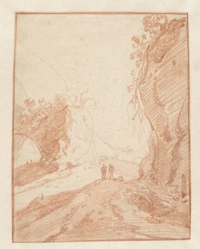 Mountain Road near a Cliff