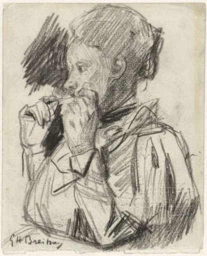 Lise Jordan, seated facing left