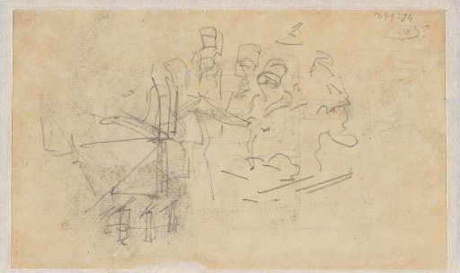 Sketch with houses
