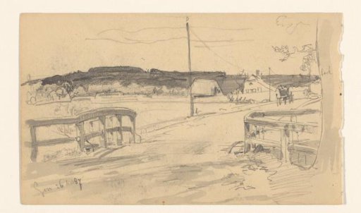 Landscape with Bridge and Farms near Son