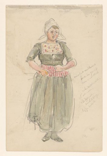 Standing Girl in Costume