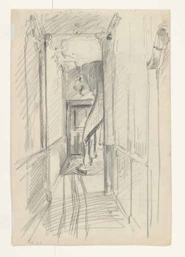 Hall and staircase at Bloemgracht 70, Amsterdam