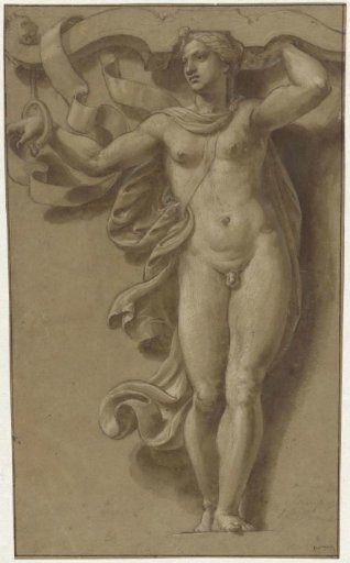 Hermaphroditus as a caryatid