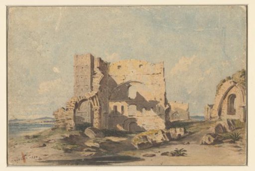Lindisfarne Abbey on Holy Island, Northumberland