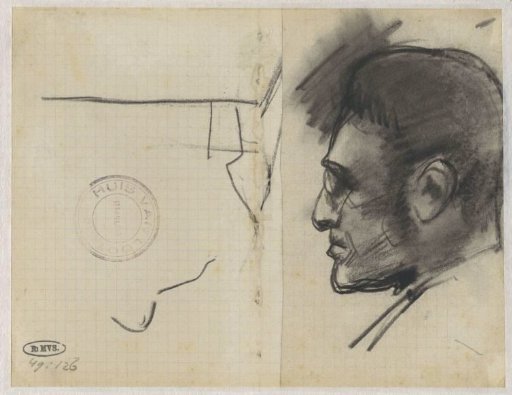 Man's Head, Facing Left