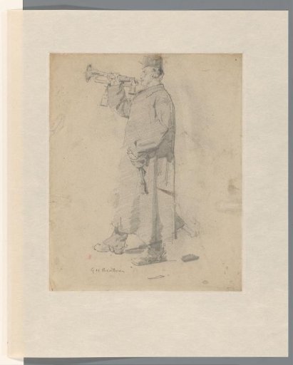 Standing trumpeter