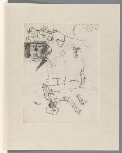 Studies of a singing woman